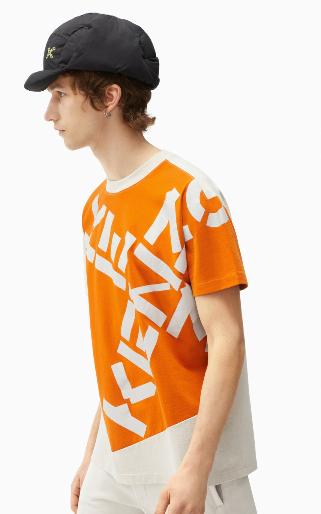 Kenzo Sport Big X T Shirt Deep Orange For Mens 0925SPEHU